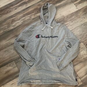 Champion Men’s Gray Tshirt Hoodie Sweatshirt Size 2XL